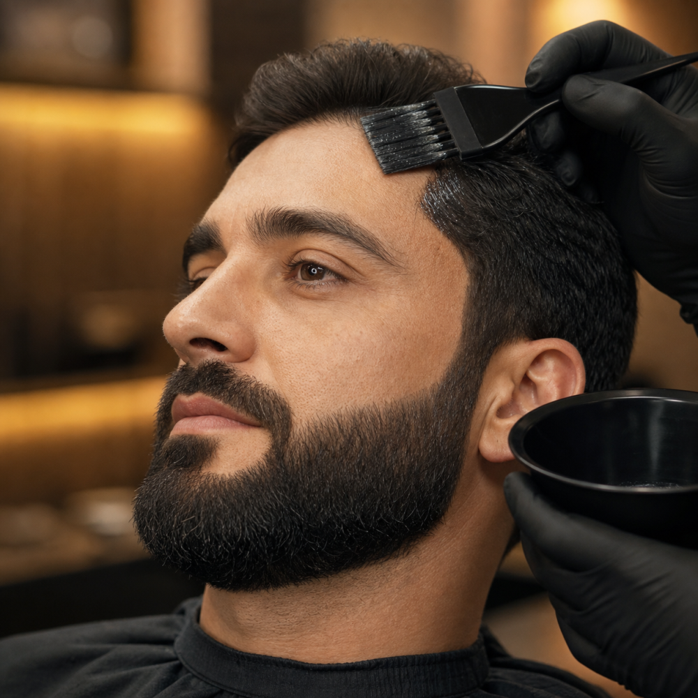 Pigmentação Cabelo e barba a partir de